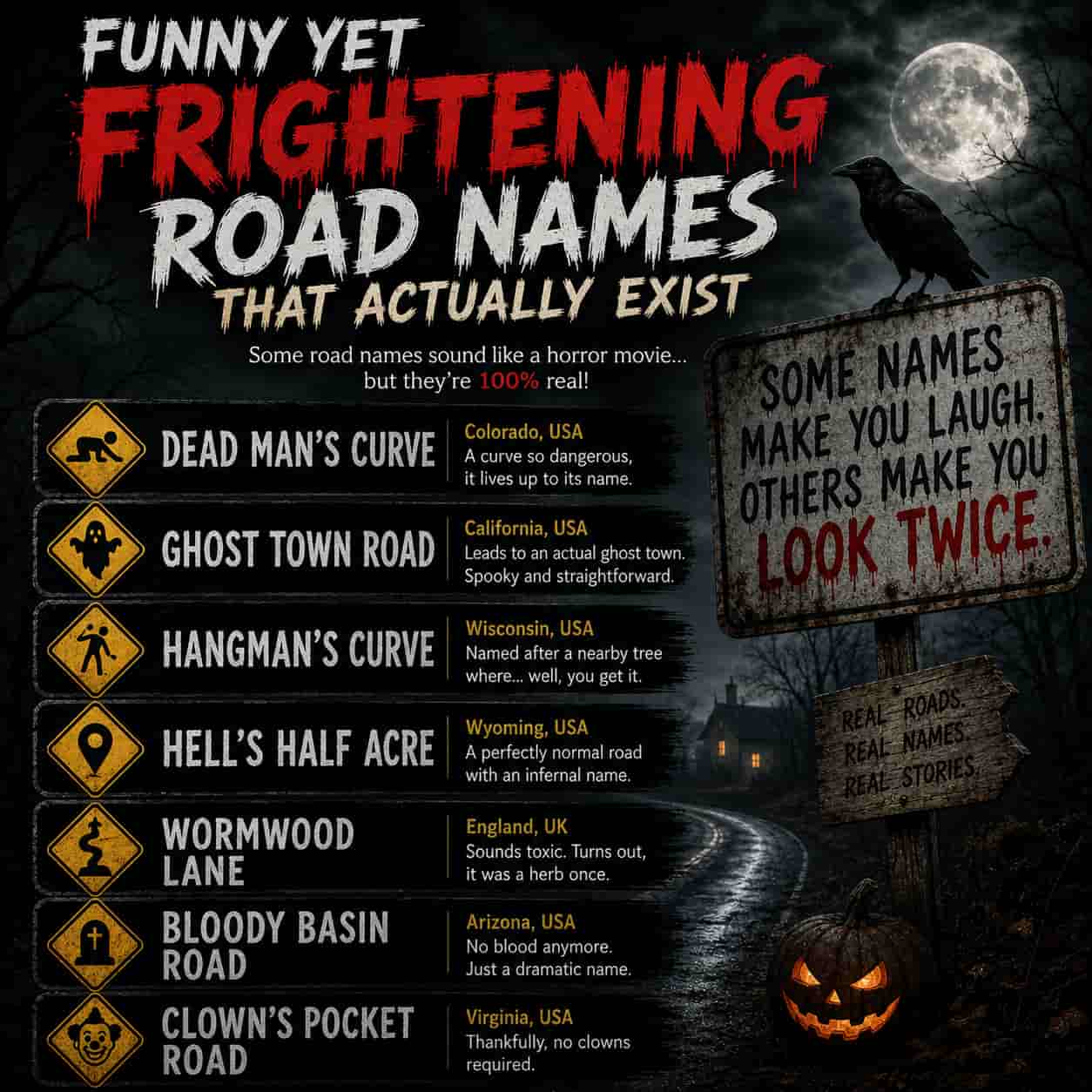 Funny Yet Frightening Road Names That Actually Exist